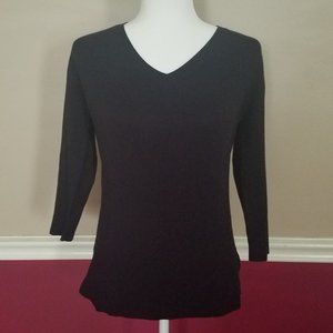 525 America Womens V-Neck Sweater - Dark Navy NWT